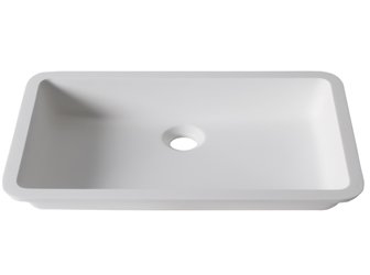 Porcelanosa BASIC Basic D801 - 48x28 cm: Solid Surface Wastafels  